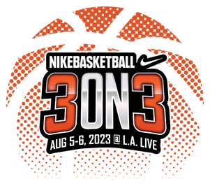 Nike basketball 3-on-3 tournament logo.